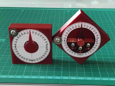 Angle gauge cube / inclinometer