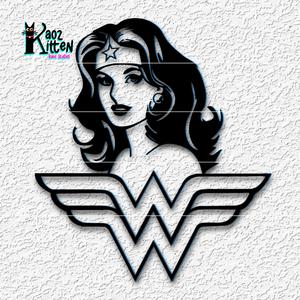wonder woman logo wall art Linda Carter super hero fanart