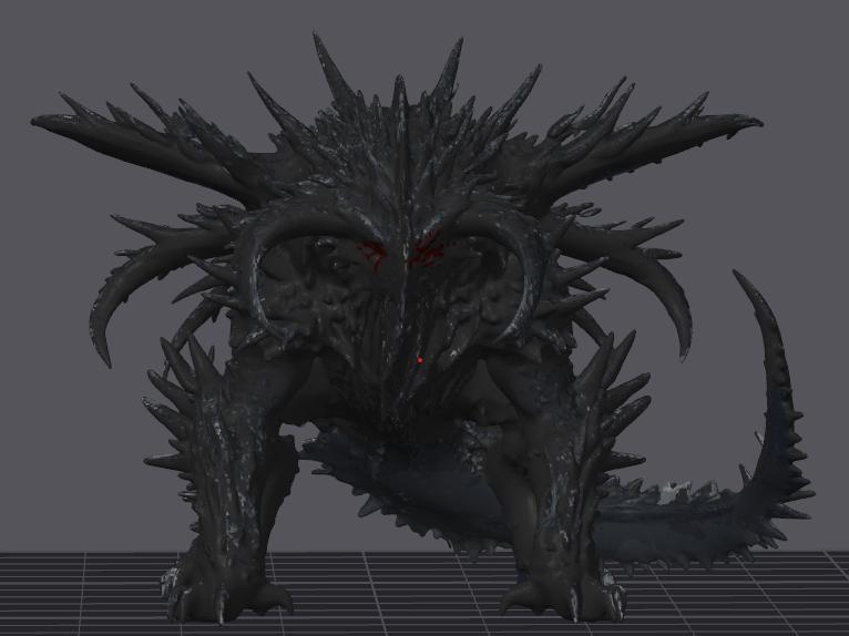 Spiked Dragon Monster 