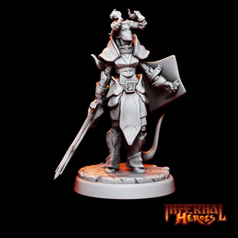 Arwin Silverhand - Tiefling Paladin