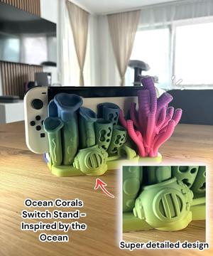 Nintendo Switch Corals Stand - Inspired by the Ocean