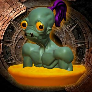 Abes Oddesy Oddworld Mudokon New n Tasty Game Figurine