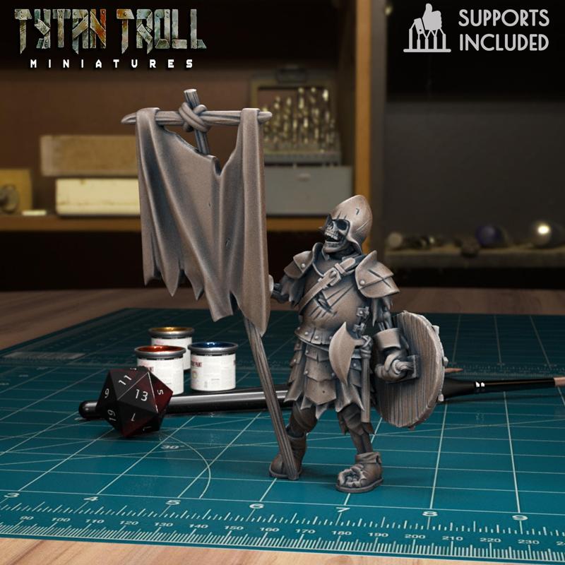 Armoured Skeleton 14 [Pre-Supported]