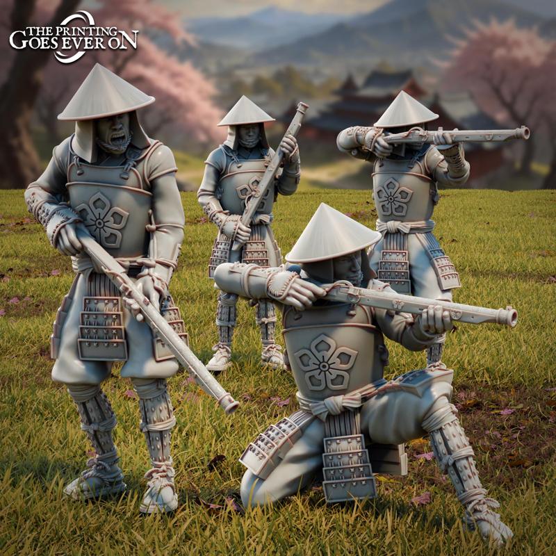 Ashigaru Gunmen - Presupported