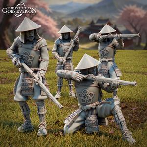 Ashigaru Gunmen - Presupported