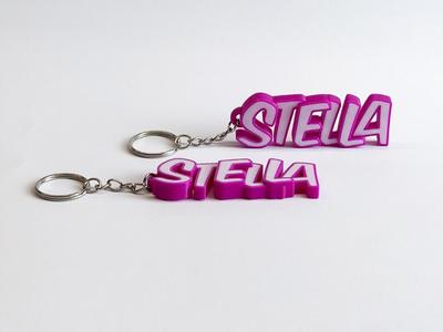 Lovely key chain with the name Stella