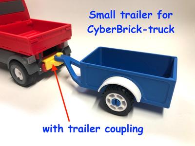 Trailer and Tow Hitch for CyberBrick Truck