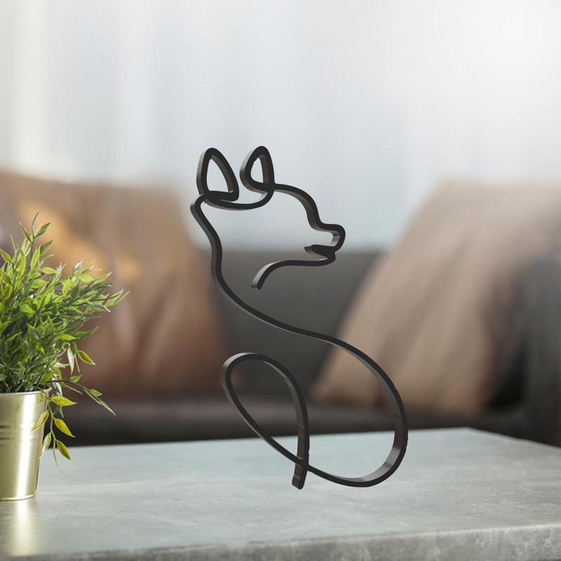 Dog Line Art, Modern, Minimalist