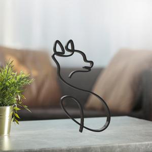 Dog Line Art, Modern, Minimalist