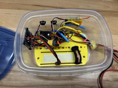 Tupperware eletronics enclosure