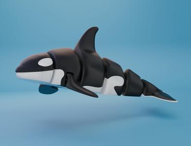 Articulated Orca (singlecolor and multicolor)
