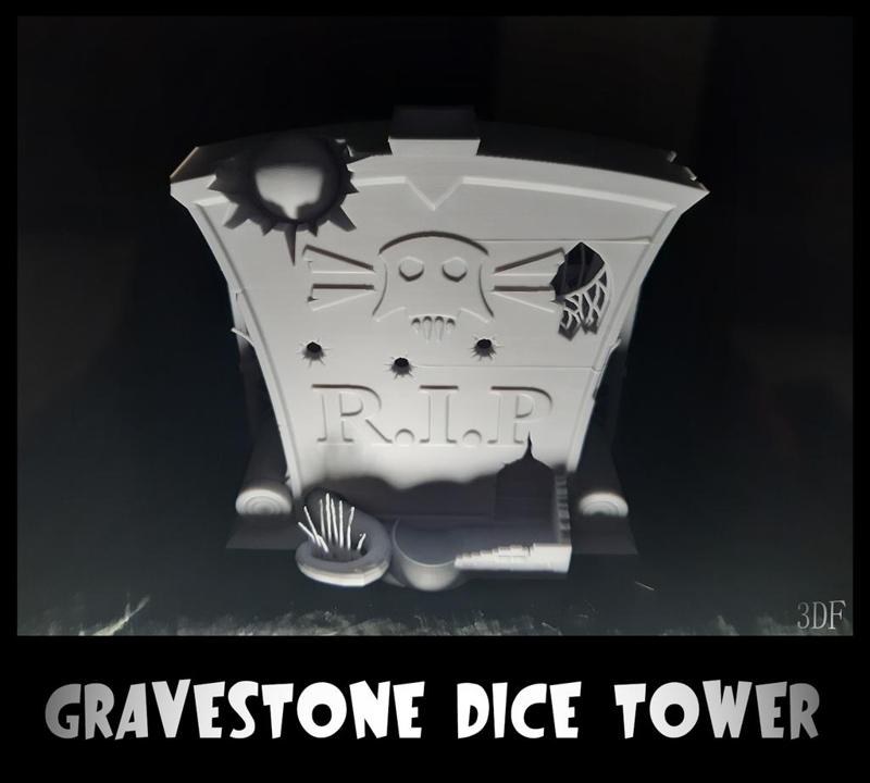 Gravestone Dice Tower