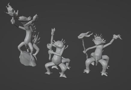 Axolotl Salamander FIre Elemental Regiment 2