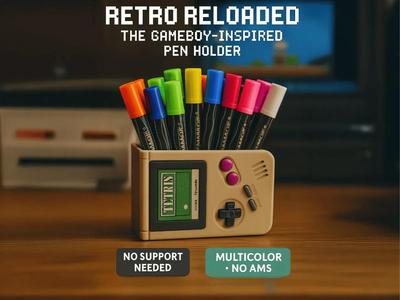 Retro Reloaded – The Gameboy-Inspired Pen Holder