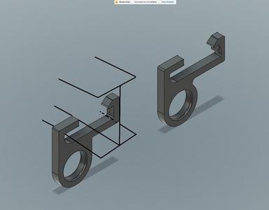 Hook, tent attachment for beam
