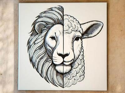 One Lion & Lamb