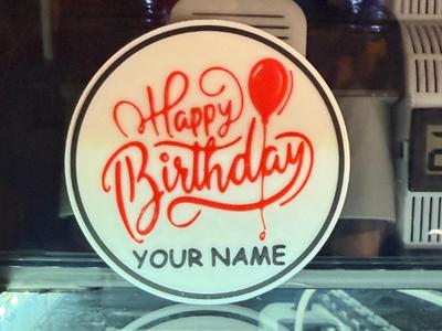 EDITABLE HAPPY BIRTHDAY COASTER  