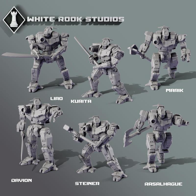 American Mecha - AXM Axe Person - House Versions