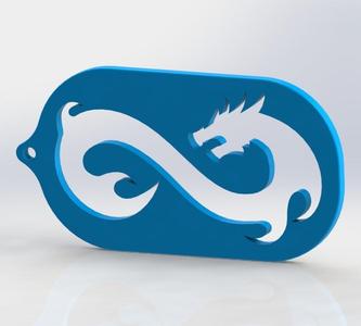 Eternal Fire Keychain - Counter Strike Team Keychain