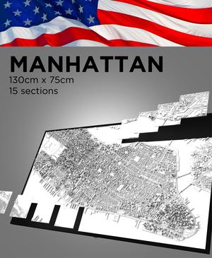 MANHATTAN, Skyline 3D map