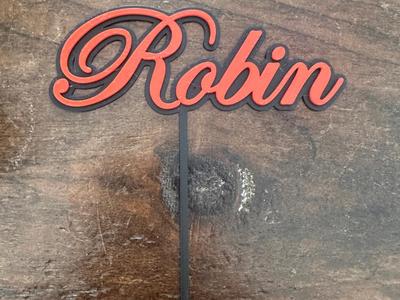 Robin Cake topper