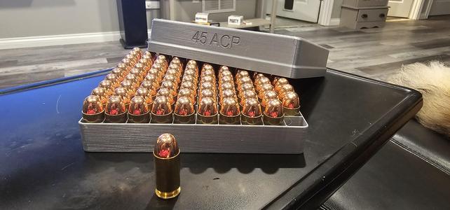 45 ACP 100 round storage case
