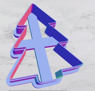 Christmas tree cookie cutter