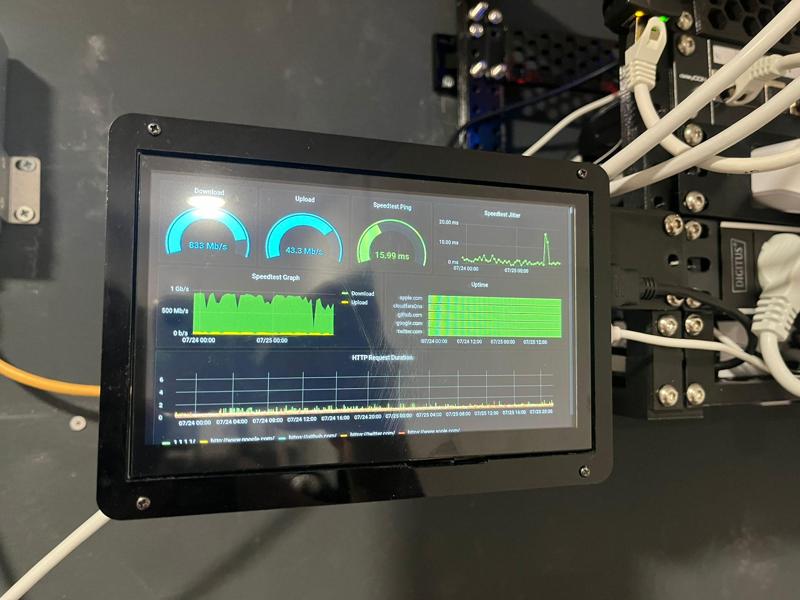 7-inch touch monitor arm rack mount
