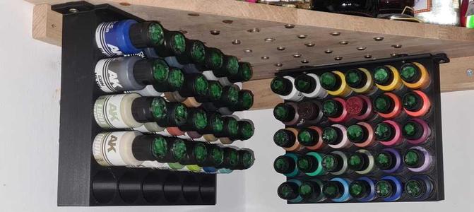 Paint Rack for Round Bottles - Hanging/Standing