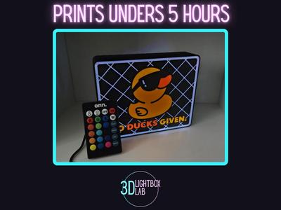 No Ducks Given (Lightbox Decor)