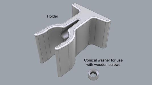 Cleaning mop holder 22 mm