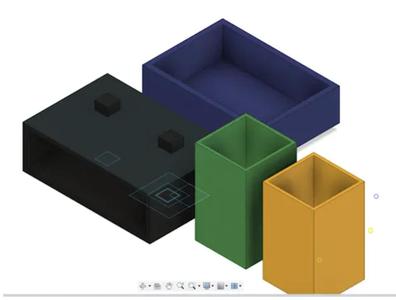 Stacked desk organizer