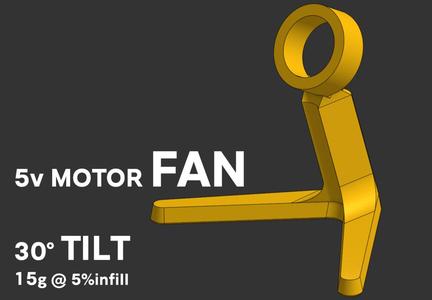 Desk Fan for 3-12v Circular Motor (24.5mm)
