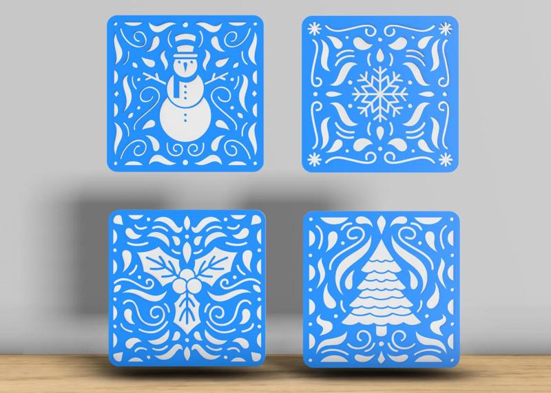 Christmas Coaster Set