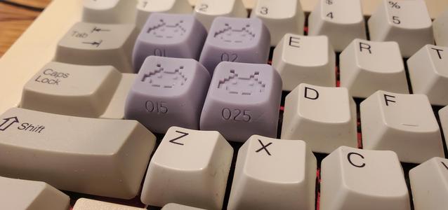 The Space Invader Keycap collection