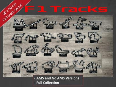 F1 2024 Formula Race tracks - AMS and Non AMS