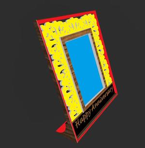 3D PRINTED PICTURE FRAME:ANNIVERSARY ELEGANCE:SINGLE FILE 5 X 7 INCH