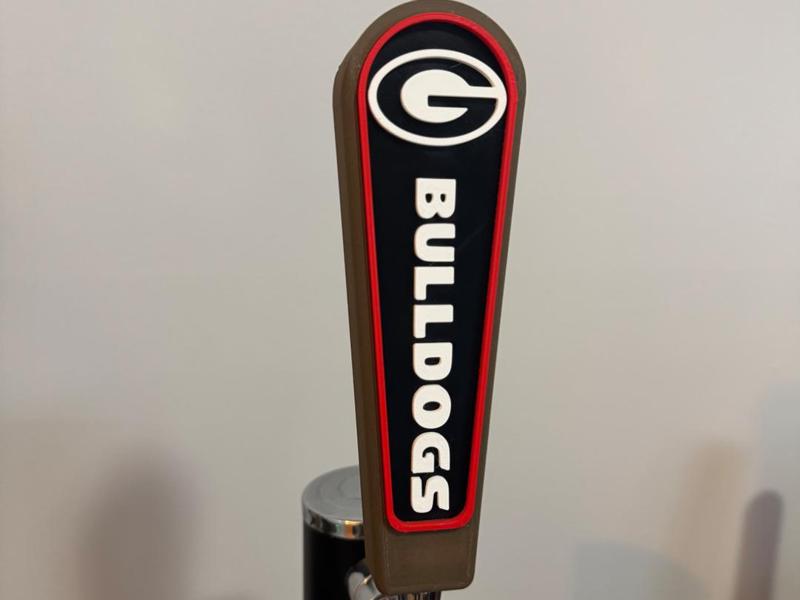 Georgia Bulldogs Keg Handle Insert