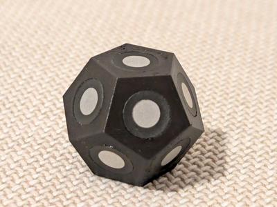 Dodecahedron (assembly of Pentagons) for 3D scanner markers (fully parametric)