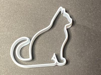 Cat shape cookie cutter