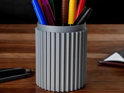 "Wave" Pen Holder – Elegance on Your Desk