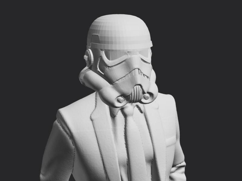 Stormtrooper in a suit Star Wars
