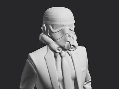 Stormtrooper in a suit Star Wars