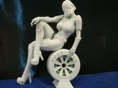 SCI FI TROOPER GIRL GOOD YEAR WHEEL