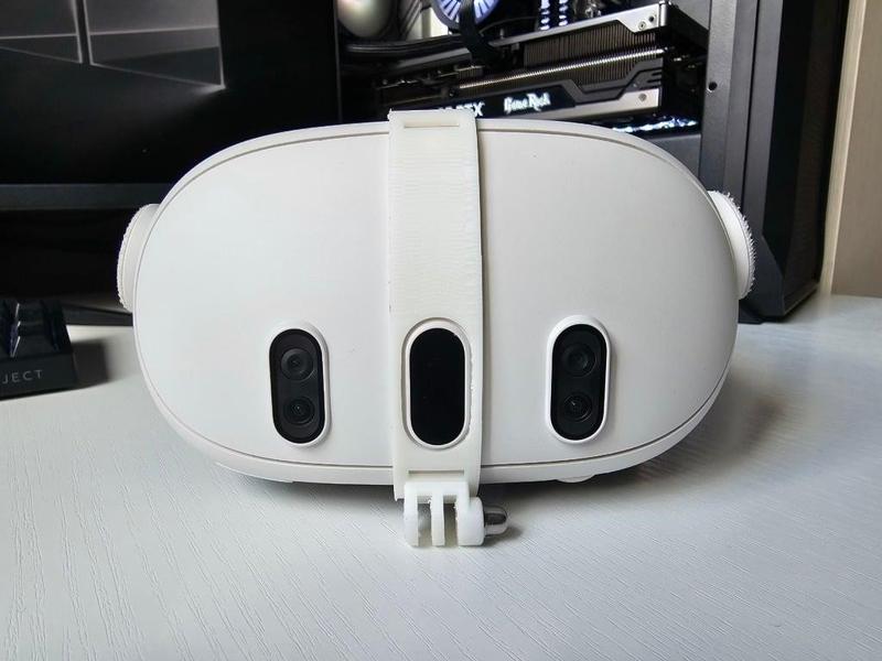 Quest 3 Facial Tracker Mount (No Glue)