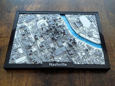 Nashville Tennessee 3D Miniature