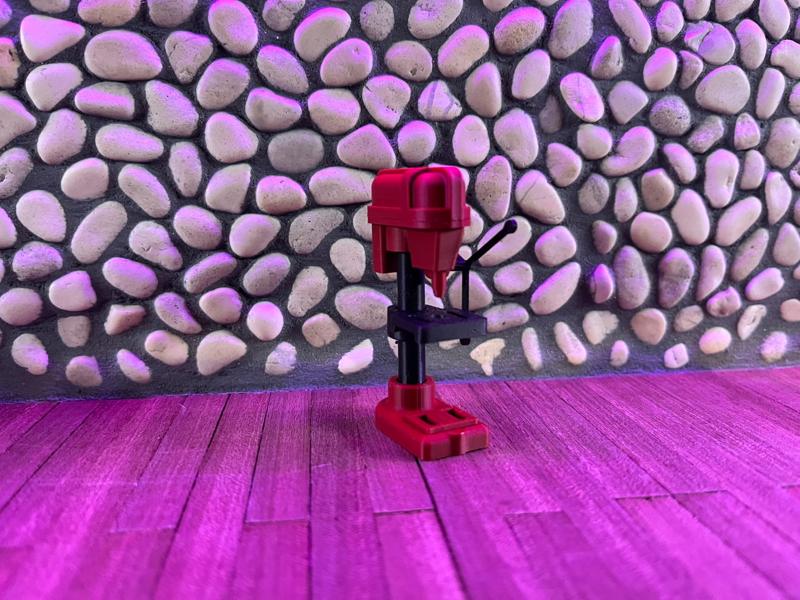 miniature column drill machine 1:18 & 1:10 diorama