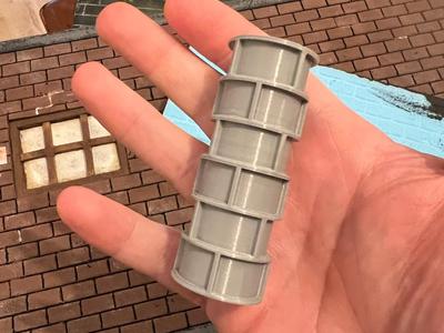1:12 scale brick roller for diorama building
