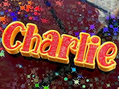 CHARLIE name names namedesign ornament nameplate 