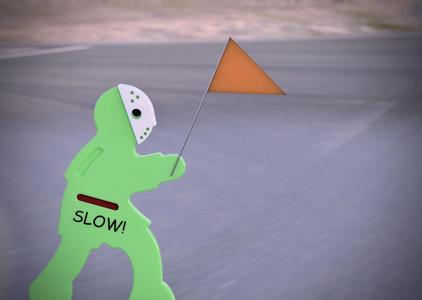 Hockey Mask for Kid Street Safety Sign